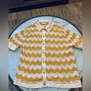 Cotton On Pablo Knit Button Down Shirt